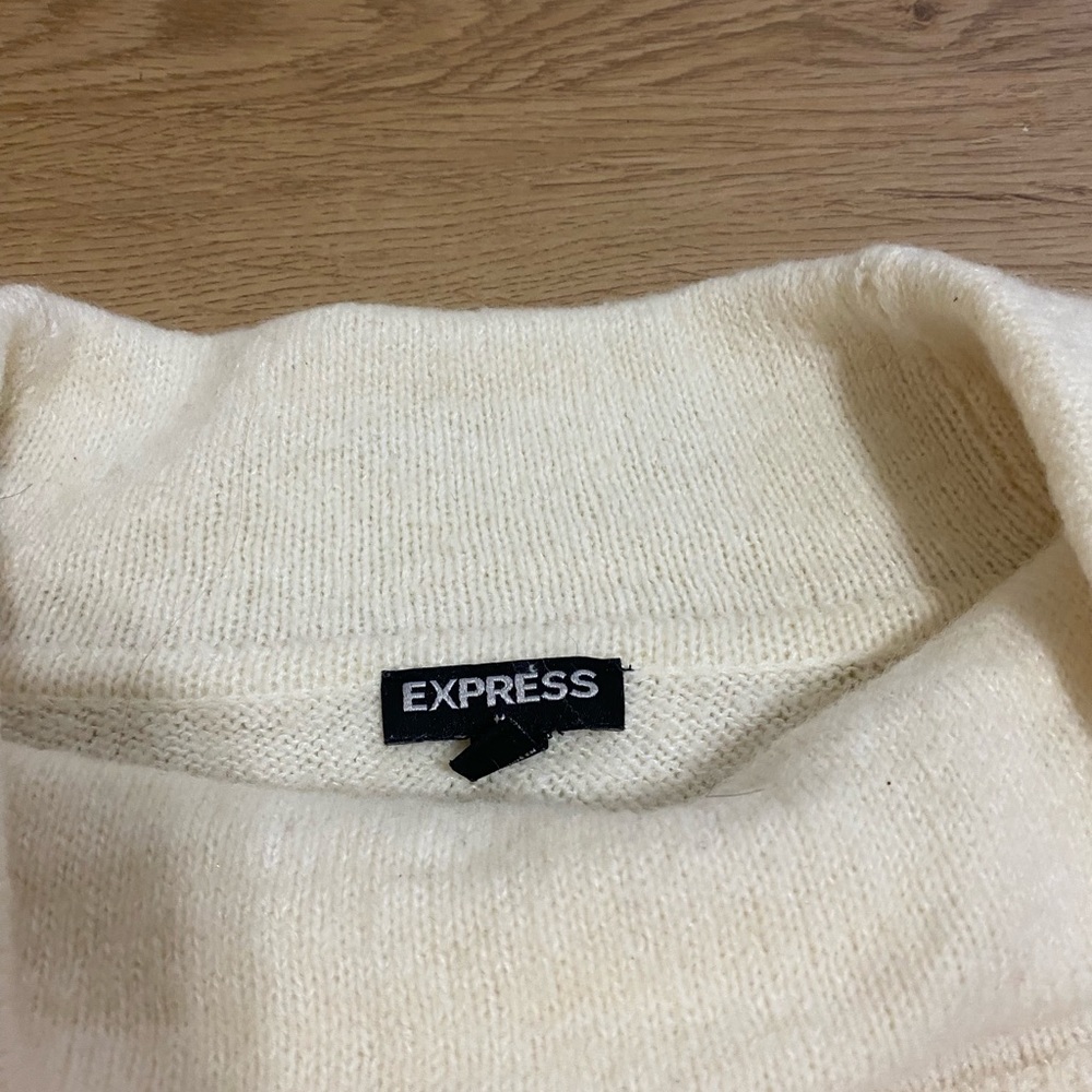 Express white sweater